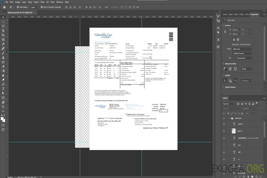 Projet de loi sur les services publics de Columbia Gas of Ohio, SCR template Projet de loi sur les services publics de Columbia Gas of Ohio, SCR template